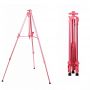 Artist Supply Pink Hand-operated Adjustable Aluminum Metal Easel for Drawing with Plate