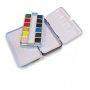 Professional Embed Palette Non-Toxic Portable 12 colors Watercolor Paint Set With Tin Box For Kids And Artist Painting