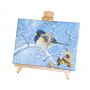 2018 Amazon Hot Selling Medium Portable Beech Wood Frame Tabletop Art Easel For Kids