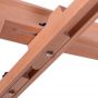 Folding wooden table stand art easel for home or studio use