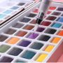 High Recommended Foldable Solid Watercolor Paint Set 72 Bright-colors For Artist Drawing