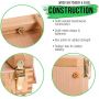 Premium Beechwood Portable Wooden Artist Desktop Drawer Case Table Easel For Tabletop Drawing Painting