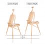 New Wooden Table Easel Artist Set Adjustable Wooden Easel Sketch Box with Drawer