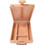 Wooden Table Box Easel - Artist Easel and Wood Table Sketching Box, Portable Desktop Storage Table for Adults and Kids