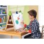 New Design Deluxe Tabletop Two Sided Magnetic Wooden Kids Easel For Painting