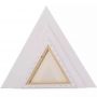 Pine Wood Frame Triangle Blank Stretched Canvases for Acrylic Pouring and Oil Painting