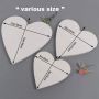High Quality Blank Heart Shape Stretched Canvas For Kid Drawing
