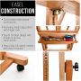 Artist Professional Versatile Solid Beech Wood Painting Easel Stand