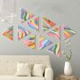 Pine Wood Frame Triangle Blank Stretched Canvases for Acrylic Pouring and Oil Painting