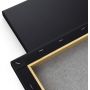 Art Supplies Blank Canvas Black Stretched Canvas for Acrylic Pouring and Oil Painting