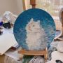 Professional Quality Acid-Free Round Blank Stretched Canvas Frame For Oil Acrylic Watercolor Painting