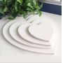 High Quality Blank Heart Shape Stretched Canvas For Kid Drawing