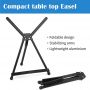 Portable Metal Foldable Sketch Easel Art Material Stand Drawing Adjustable Easel For Art Supplies