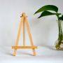 New product 6.25inch mini canvas solid wood line display easel stand mini easel and canvas