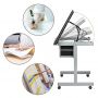 High Quality Transparent Glass Top Height Adjustable Drawing Table Drafting Table For School Home Furniture