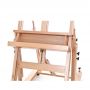 Hot Selling Popular Free Sample Fold Studio Display Aluminum Easel Stand With Two Patented Slide Out Brush Rest