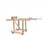 Hot Selling Popular Free Sample Fold Studio Display Aluminum Easel Stand With Two Patented Slide Out Brush Rest