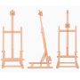 Wholesale art supply mini tabletop art canvas painting wooden easel