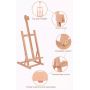 Wholesale art supply mini tabletop art canvas painting wooden easel
