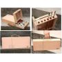 Portable beech wood oil painting box easel box,highly quality