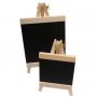 Desktop Blackboard Wood Easel Chalkboard Kid Wood Black Board Writing Message Chalk Boards