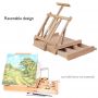 wooden art painting table easel box for kids