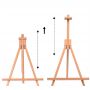 Wooden Folding Triangle Oil Painting Stand Solid Wood Easel