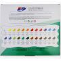 12/18/24Colors 12ML Acrylic Paint Set Color Nail Glass Art Painting Paint for Fabric Drawing Tools Kids DIY