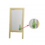 Advertising 4C Printing Double Side Chalk Blackboard White Board Easel with Wooden Stand