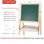 Hot Sale Art Display Double Side Magnetic Blackboard and whiteboard Drawing Board Easel for kids