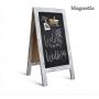 Restaurant Wedding Display Wood Stand Drawing Paint Foldable Chalkboard Easel