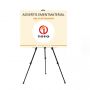 Metal folding advertising iron tripod easel stand