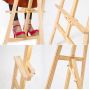 High Quality Wood Triangle Hanging Frame Easel stand part for Advertising