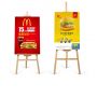 High Quality Wood Triangle Hanging Frame Easel stand part for Advertising
