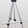 Silver Color Steel Adjustable Portable Foldable Aluminum Painting Standing Kids Art Easel