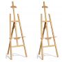 China Factories Pine Wood Artist Paint Easel 1.5m/1.75m Height Adjustable Wooden Display Easel with Tripod