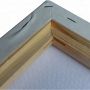 Customized wholesale 40*60cm gallery cotton artists blank canvas with pine wooden frame