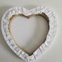 China factories Custom Heart Shape Wooden Frame Stretched Canvas Painting Canvas for Artist Painting