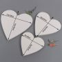 Wholesale Cotton Heart-shaped Mini Stretched Canvas Set Customized Framed Painting Stretched Canvas