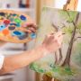 Wholesale Preprinted 10*10cm Stretched Canvas to Paint Custom Cotton Stretched Canvas Board with Wood Frame