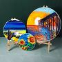 New Product Ideas 2021 8*8 Inch Custom Size Round Shape Blank Cotton/Linen Stretched Canvas Art Supplies Painting Canvas