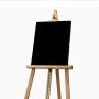 Wholesale Art Suppliers 280g Pure Cotton Black Wooden Stretched Canvas Panel for Oil or Acrylic Painting