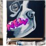 Wholesale Art Suppliers 280g Pure Cotton Black Wooden Stretched Canvas Panel for Oil or Acrylic Painting