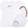 2021 New Blank 280g Cotton Custom Shape Mini Round Oval Triangle Shaped Stretched Canvas with Frame