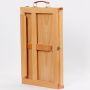 High quality beech wood single layer with art storage box desktop small easel