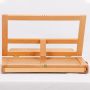 High quality wooden folding portable storage artist multi-function desktop easel with box