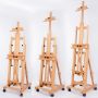 Sell high quality professional painting easel wooden studio easel with small storage box