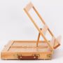 High quality wooden folding portable storage artist multi-function desktop easel with box