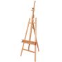 Customized multi-functional wooden flooring painting easel display easel