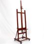 Factory direct sale beech wood floor art studio easel with wheels